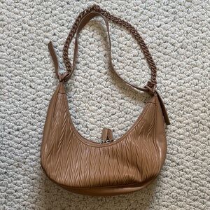 Madison West Quilted Chain Hobo